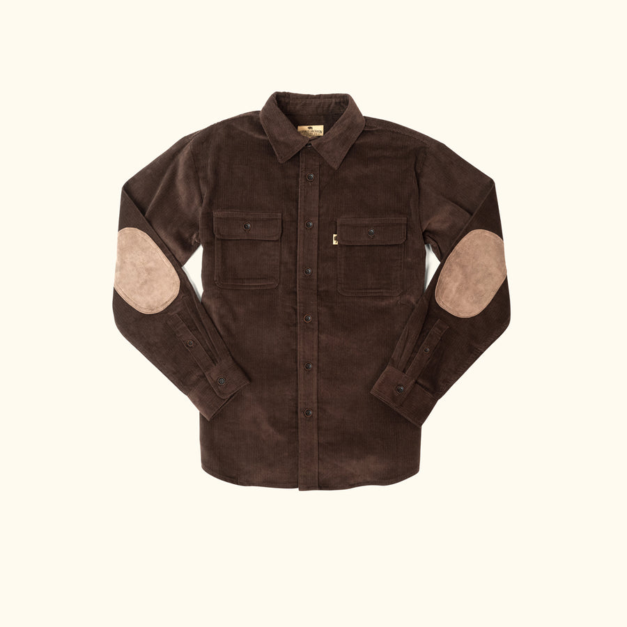 Bradford Corduroy Shirt Jac - Brown